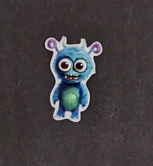 Monster Sticker’s 6 Pack. Kawaii Monster’s