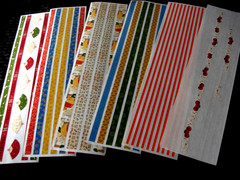 Seven Gr Length Stickers Lines, Asian Myabi, Lines, Creative Memories.