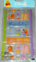 DISNEY Winnie Pooh Tigger Piglet Eeyore Friendship Adventure Epoxy Tile Stickers