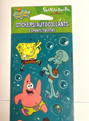 Spongebob Squarepants Stickers 2002 Stickety-Doo-Da New Sealed