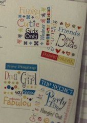 Large Lot Of Girly Girl Best Friends Scrapbook Stickers And Paper Creative Mem