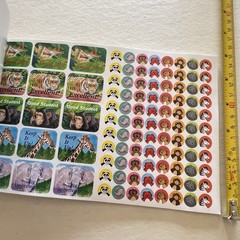Paper Magic Group 528 Cute Animal Stickers Acid Free Various Sizes Designs 2002