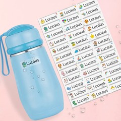 Custom Waterproof Transparent Name Stickers Personalized Labels for Kids School