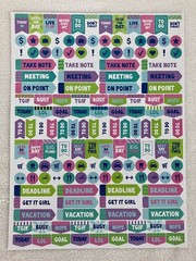 Groovy Girl POWER Goals Peace Love COFFEE Planner Calendar Stickers 300 Pieces
