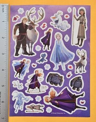 Disney Princess Frozen Sticker Sheet.