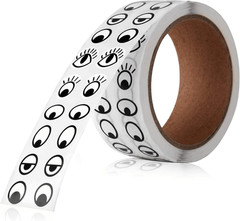 2000 Pieces Eye Stickers Labels, Self Adhesive Eyes Stickers for DIY Handmade