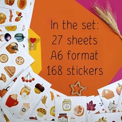 Fall Stickers, Autumn-Themed Stickers with Pumpkins, Leaves, Animals & More –…