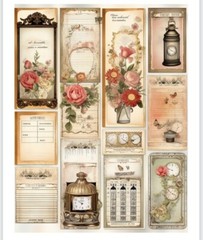Vintage style Embellishments Junk Journals Scrapbook Usa