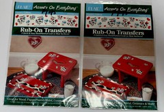 Accents On Everything COWS Rub On Transfers Country Critters Vintage (2)