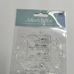 Jolee’s Boutique Large White Snowflake Dimensional Sticker Scrapbooking Crafts