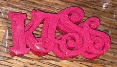 Brother Sister Design Studio Valentine Craft Word Glitter Kiss XOXO Love Sticker