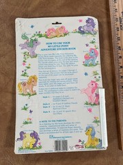Rare My Little Pony G1 Adventure Sticker Book w/ stickers – Vintage MLP 1983