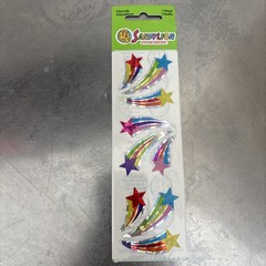 Vintage Sandylion Prismatic Stickers Sun Moon Shooting Star Sheet New