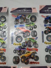 Sticko Classic Stickers EK Success Big Trucks Monster Truck 5 Packs