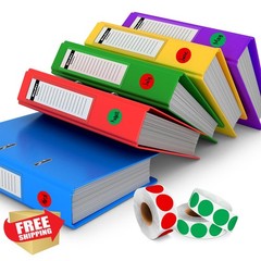 WANSTE Red Green Dot Stickers 2000pcs