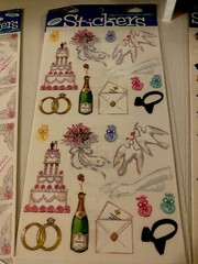 FRANCES MEYER Wedding Theme Stickers Lot Of 4 Pkgs Vtg NIP