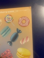 Scratch N Sniff Sweets Blueberry Scent Sticker Sheet