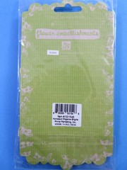 Prima Flower Embellishments Mulberry Paper Fabric Burlap 3 Pkgs Scrapbooking