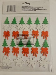 Christmas Trees Snowflakes Bows Dimensional Glitter Foam Stickers 1ea 33pc Pak