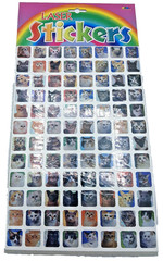 Vintage Laser Stickers – Square Cats 3/4″ Pack of 96 New in Package Acid Free
