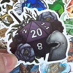 Dungeons and Dragons stickers, 50pcs, fantasy, role playing FREE Shipping*