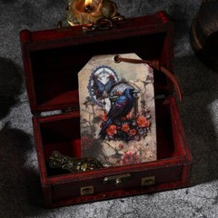 Gothic Flowers Dark PET Stickers 20Pcs Junk Journal Planner Scrapbooking Crafts