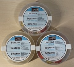 Stampin’Up! Retired Buttons Lot Of 3 / 84 Pieces Total NEW