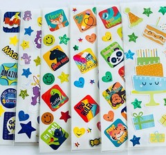 Sticker Lot 199+ Stickers, SUNSHINE SUNNY HAPPY FACE SMILEY COLORFUL SUN RAINBOW