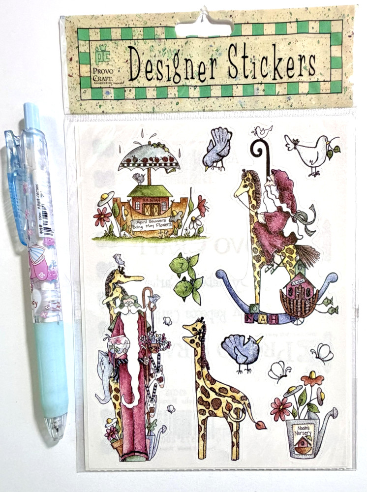 Giraffe Stickers Scrapbooking Card Journal Planner Provo Craft
