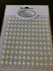 DAWN BIBBY 3D ADHESIVE GEMSTONE CLEAR GEMSTONE/PEARL STRIPS MED 12 STRIPS