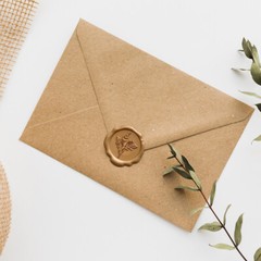 Wrapables Adhesive Wax Seal Stickers for Envelopes, Wedding Invitations (30pcs)