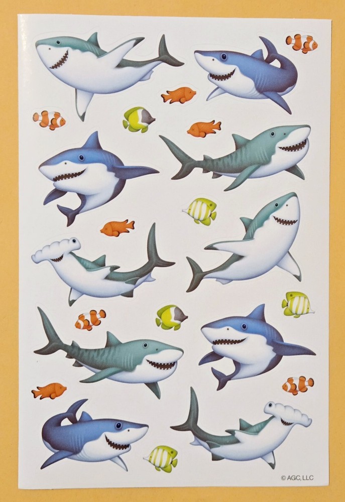 Sharks Sticker Single Sheet