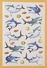 Sharks Sticker Single Sheet