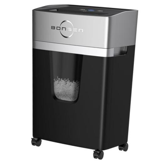 24-Sheet Micro Cut Paper Shredder P-4 X-Large – Black & Silver