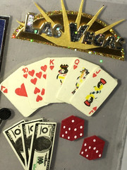 JOLEE’S BOUTIQUE Las Vegas Slot Machine Cards Dice Chips 3D SCRAPBOOK STICKERS