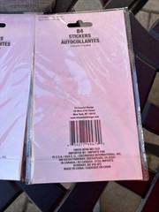 168 Rainbow & 96 Heart Stickers 4 Sheets Per Pack~3 NOS Sealed Packs