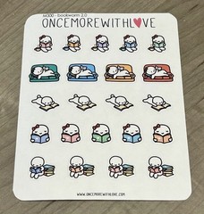 NEW Once More With Love ❤️ Bookworm 2.0 Munchkins Sticker Sheet OMWL Stickers