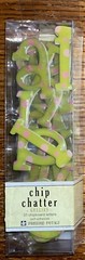 Pressed Petals Chip Chatter Gellies Lime Dot 31 Chipboard Alphabet Alpha Letters