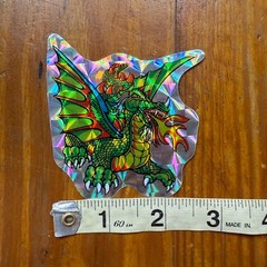 Vintage Dragon Prism Sticker Vending Machine 80s