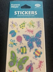 Vtg Frances Meyer Stickers Garden Insects Ladybugs Ants Bug-A-Boo Butterfly Bugs