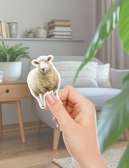 Sheep Die Cut Vinyl Stickers Set Scrapbooking Laptop Water Bottle