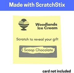 Scratch Off Stickers Labels Rectangle Pack