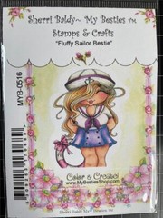 New My-Besties clear Rubber Stamp FLUFFY SAILOR BESTIE #516 free USA ship