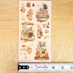 Stickii – Whimsical Terrarium Stickers – 1 Fantasy Rabbit & Sheep Sticker Sheet