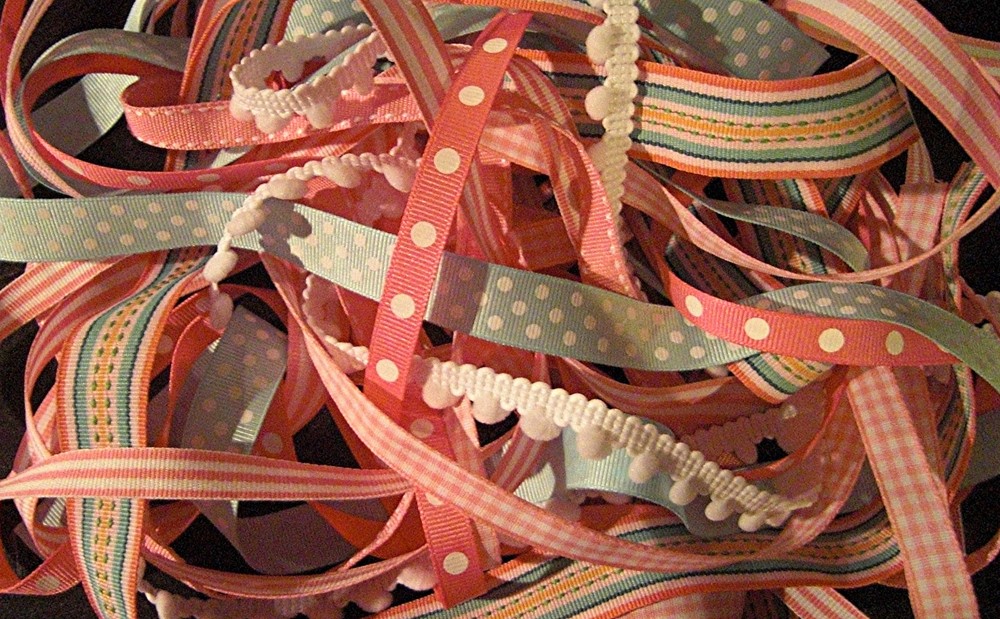 «PAJAMA PARTY» Ribbon Set – 8 yds! ($3.1shipping for up to 4 sets) Save 40%