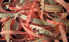 «PAJAMA PARTY» Ribbon Set – 8 yds! ($3.1shipping for up to 4 sets) Save 40%