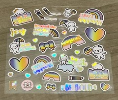 Once More With Love ❤️ Happy Munchkins Clear Sticker Sheet OMWL Stickers