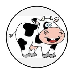 48 Black and White Cow !! ENVELOPE SEALS LABELS STICKERS 1.2″ ROUND