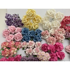 200 Assortment Colors Paper Flower Wedding bouquet Scrapbook TH/8MixA-A1