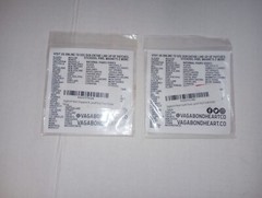 Lot Of 2 Vagabond Heart Weatherproof Vinyl Travel Stickers Singapore/South Korea